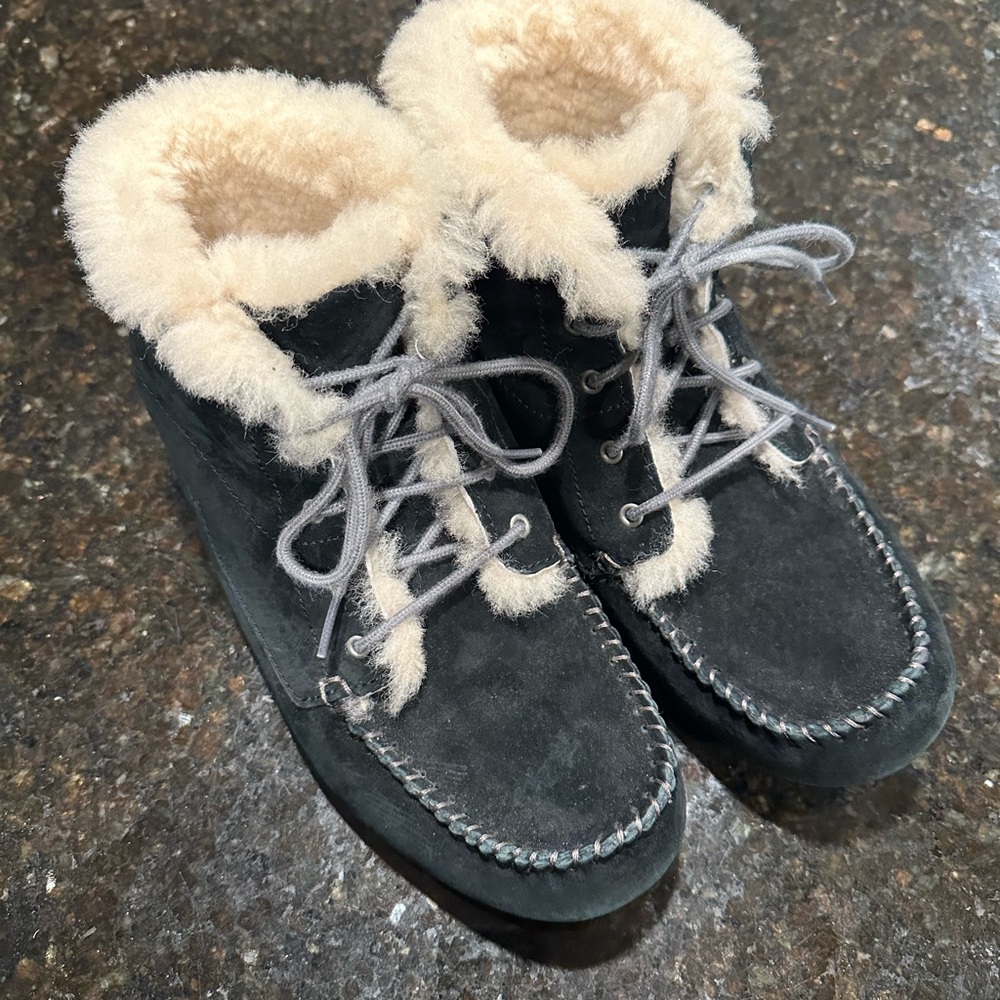 UGG Australia Black Suede Boots sz8